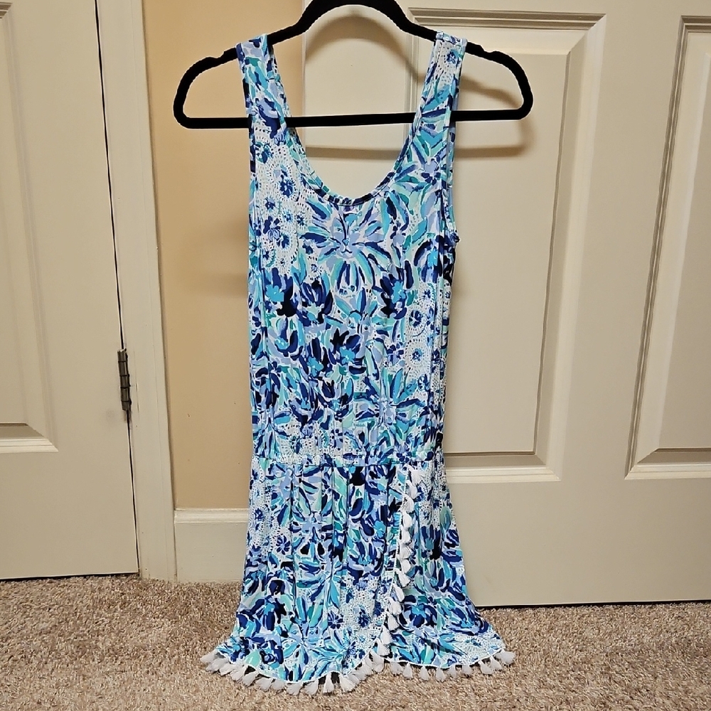 Blue and White Lilly Pulitzer Romper, Size XS, $25